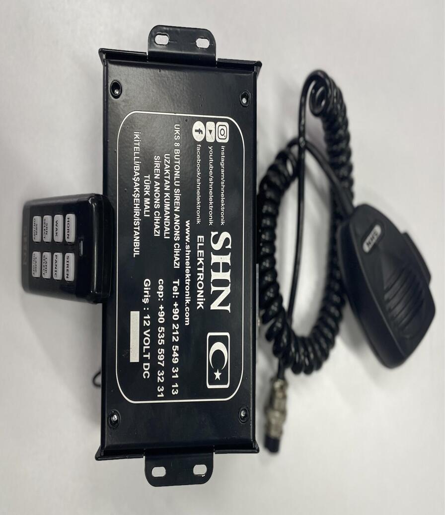 SHN UKS-8 Uzaktan Kumandalı Siren Anons Sistemi